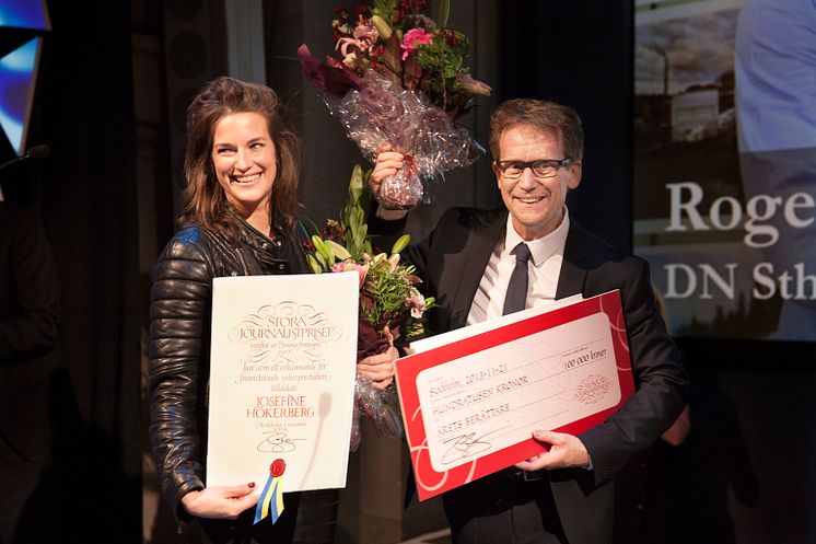 Josefine Hökerberg och Roger Turesson, Dagens Nyheter - Årets Berättare 2013