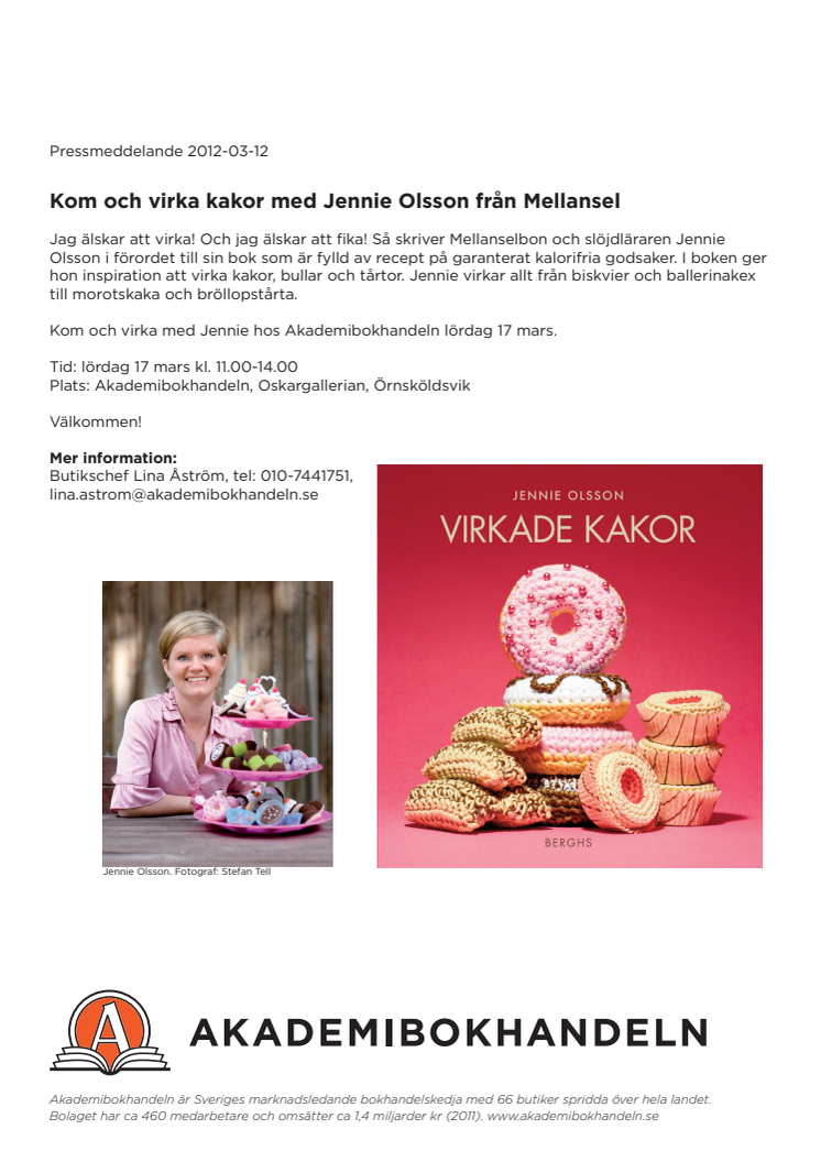 Lär dig virka kakor med Jennie Olsson från Mellansel