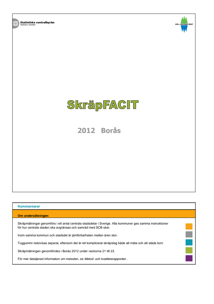 Skräpfacit Borås 2012
