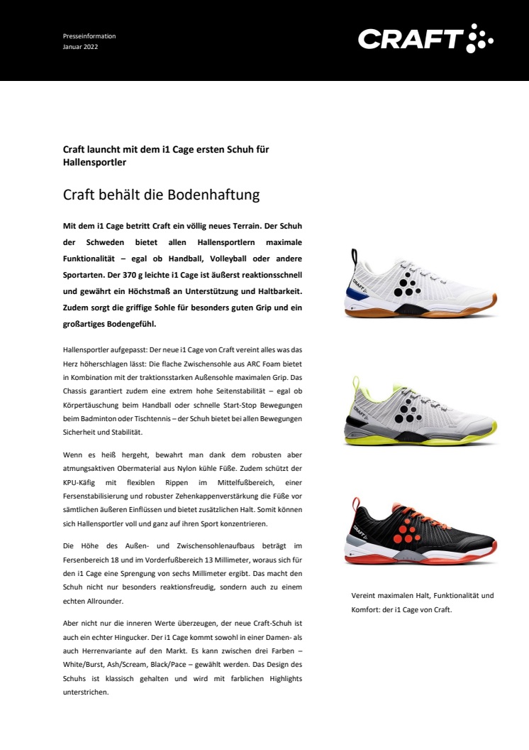CRAFT_PM_Craft launcht ersten Hallensportschuh i1 Cage.pdf