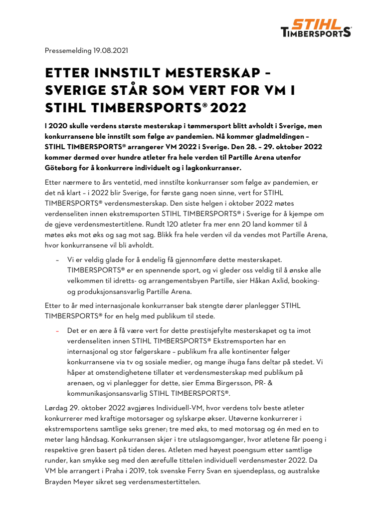 Etter innstilt mesterskap – Sverige står som vert for VM i STIHL TIMBERSPORTS® 2022.pdf