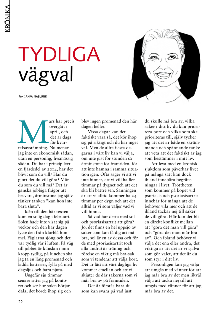 Tydliga vägval - Krönika