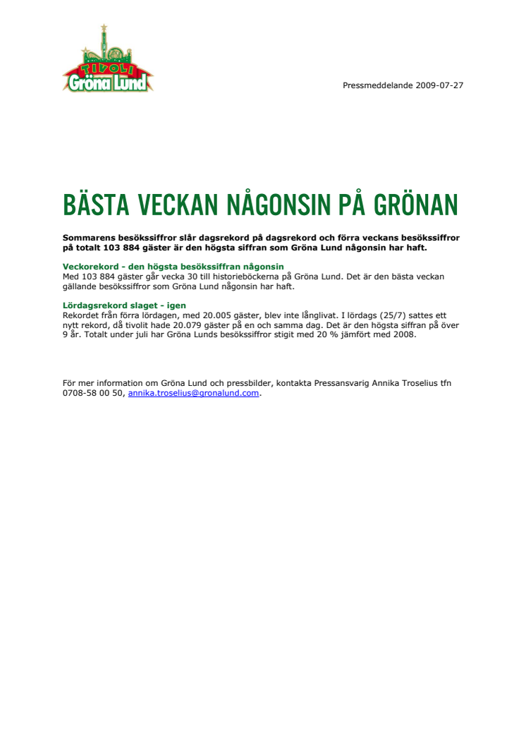 Bästa veckan någonsin för Grönan