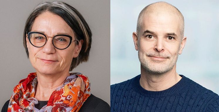 Anna-Greta Gårding, chef på Ledarnas a-kassa, och Daniel Hirsch, pr-konsult på Westander