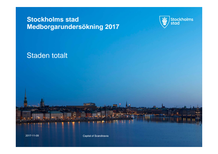 Stockholms stad Medborgarundersökning 2017