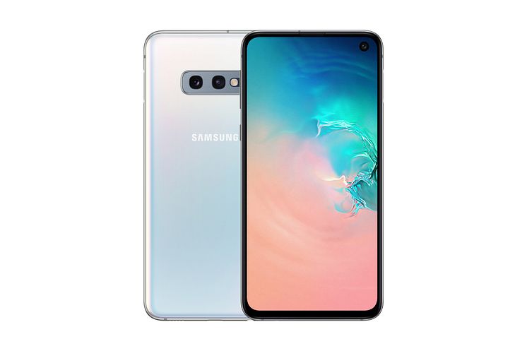 Galaxy S10e_front_back_white