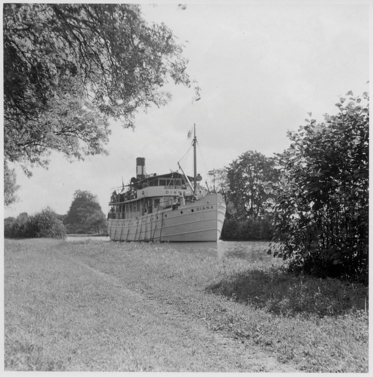 Pressbild - Göta Kanal - m/s Diana historisk bild