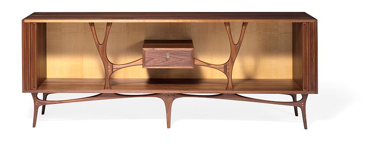 Kristian Rosendahl Strunge: A unique, freestanding sideboard . Sold for DKK 62,000