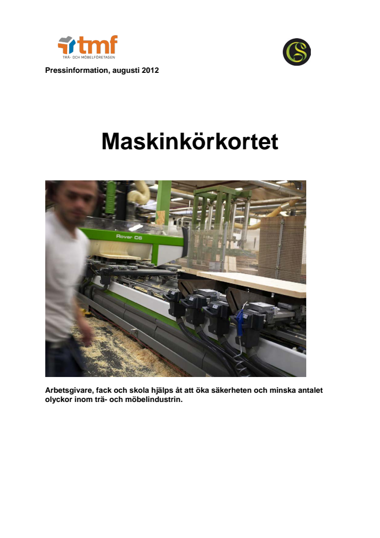 Pressinformation Maskinkörkortet