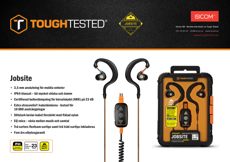 Produktblad ToughTested Jobsite