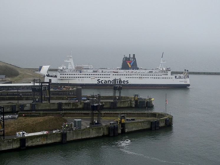 M/F Kronprins Frederik i Rødby havn