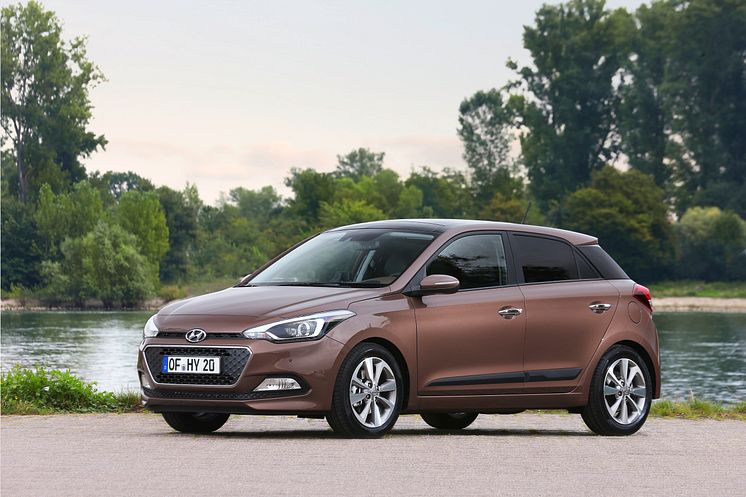 Nye Hyundai i20 (skrått forfra venstre)