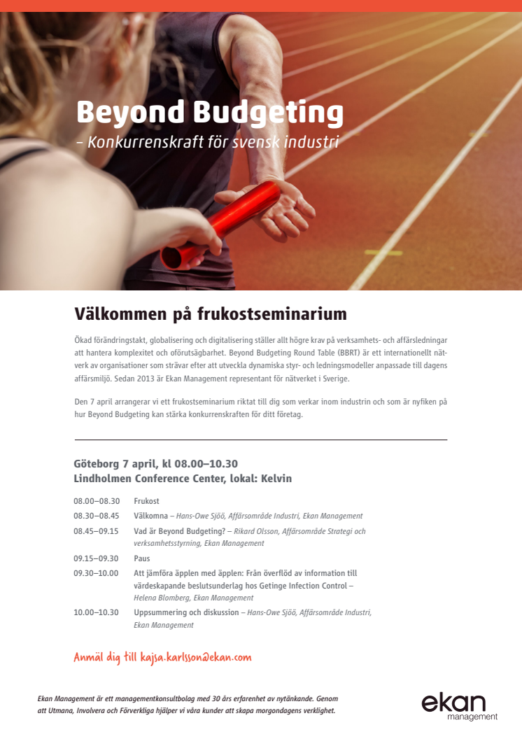 Frukostseminarium - konkurrenskraftig industri