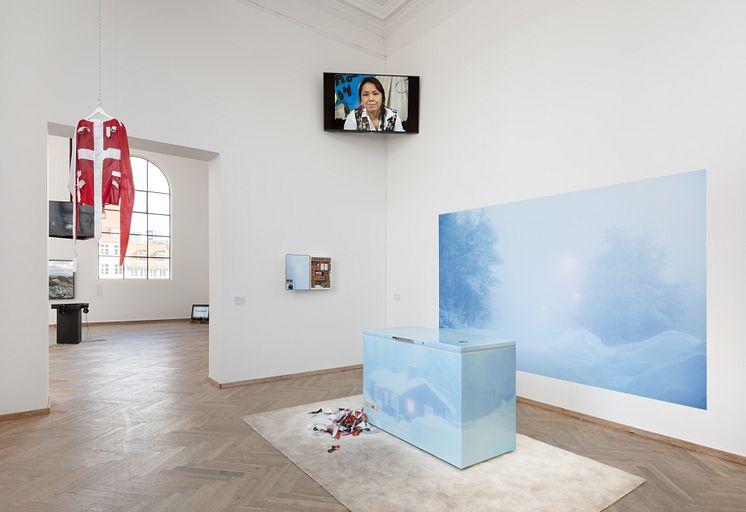 Installation view, New Red Order Presents: One if by Land, Two if by Sea, Kunsthal Charlottenborg, 2022. 