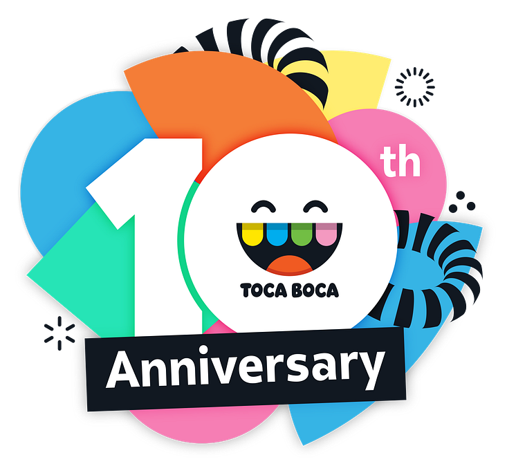 Toca Boca 10th Anniversary Logo