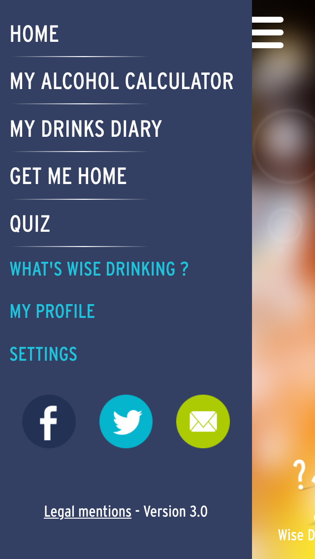 Wise drinking app kontaktliste