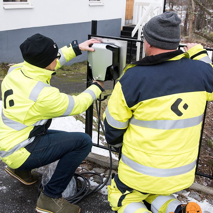 Installation av DEFA Wallbox  hos villakund