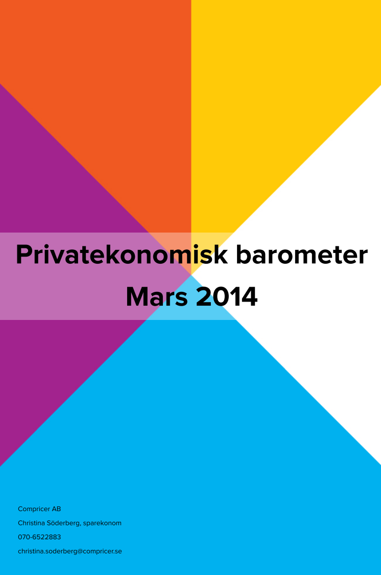 Privatekonomisk barometer mars 2014