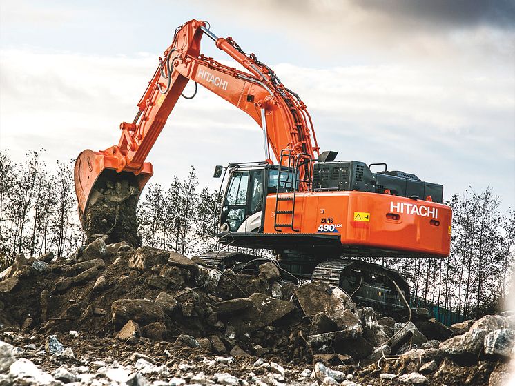 Hitachi ZX490-6_bandgrävare Delvator