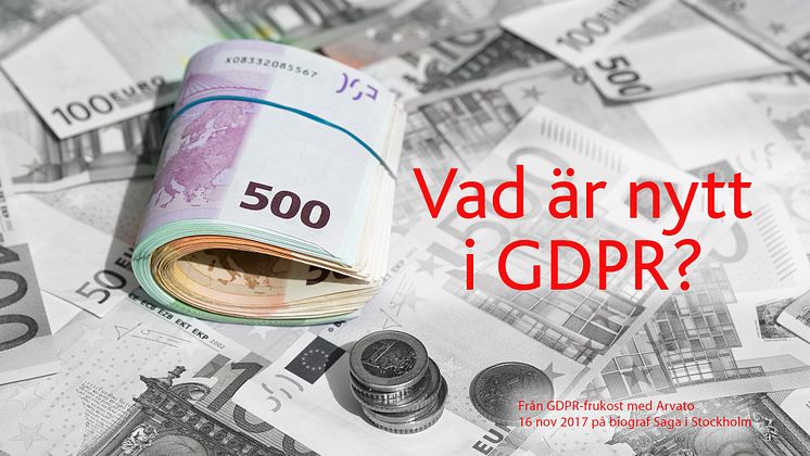 Vad är nytt i GDPR?