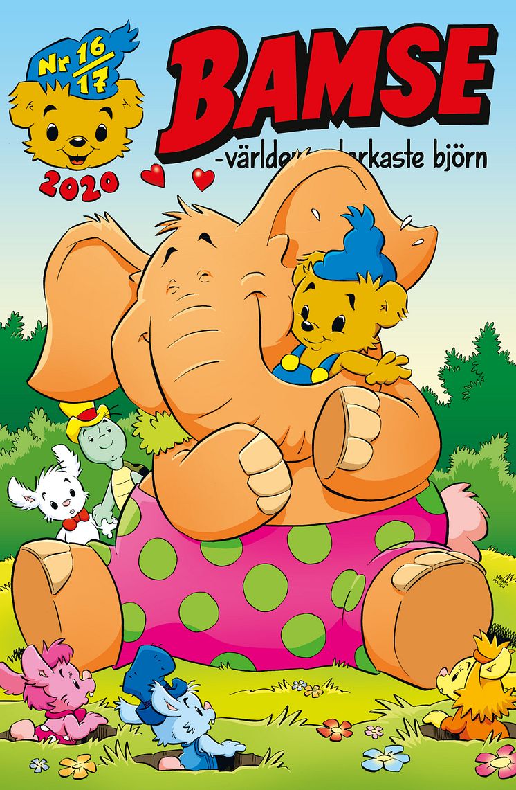 Omslag Bamse nr 16-17 2020