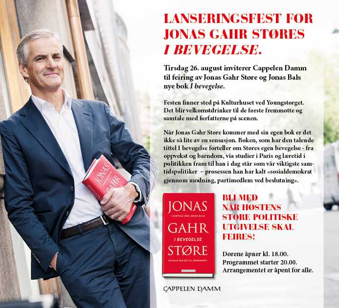 Jonas Gahr Støre Lanseringsfest