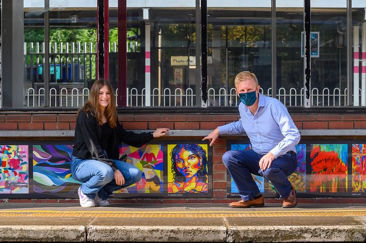 Annabelle Shields and Oliver Dowden MP