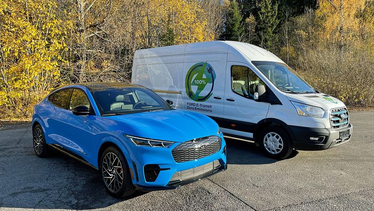 Ford Mustang Mach-E GT og Ford E-Transit 2021