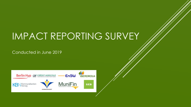 Impact Reporting Survey, June 2019