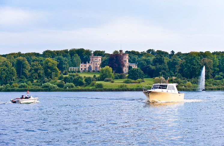 Boote auf dem Tiefen See in Potsdam