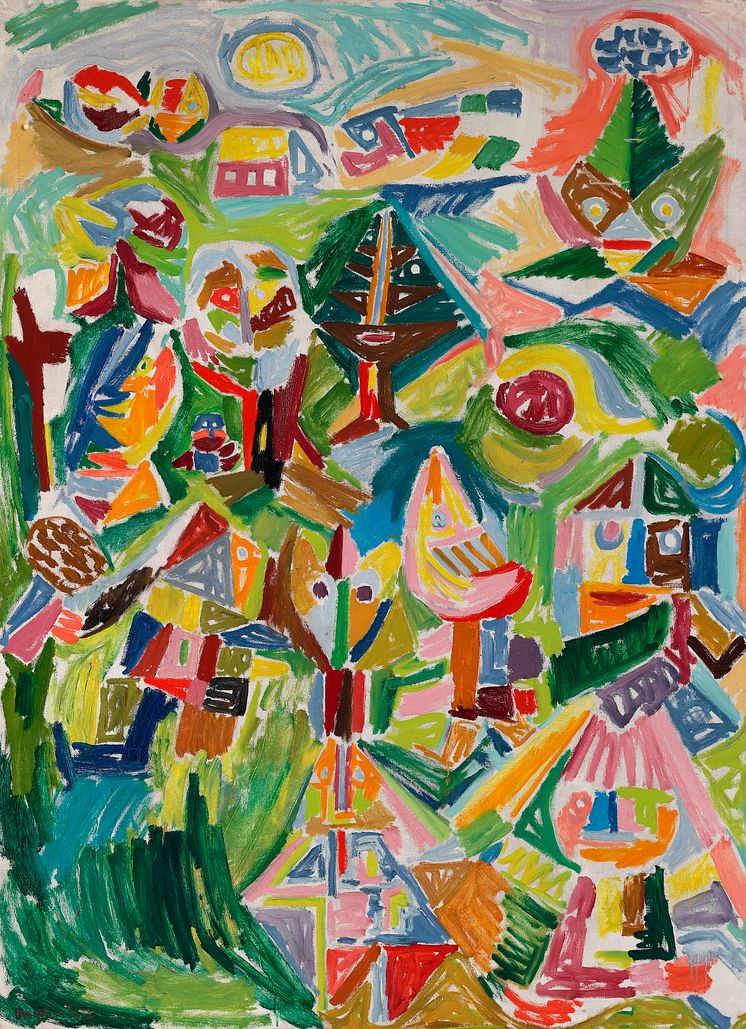 Asger Jorn: "Landskab fra Finkidong" (1945)