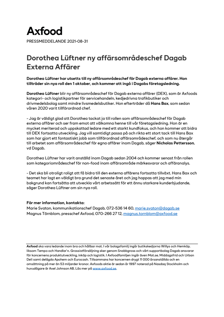 Dorothea Lüftner har utsetts till ny affärsområdeschef för Dagab externa affärer..pdf