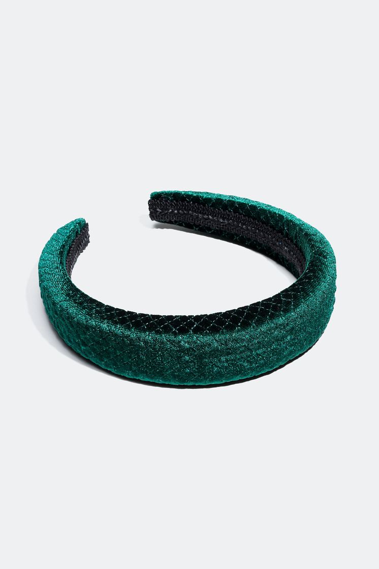 Padded velvet headband