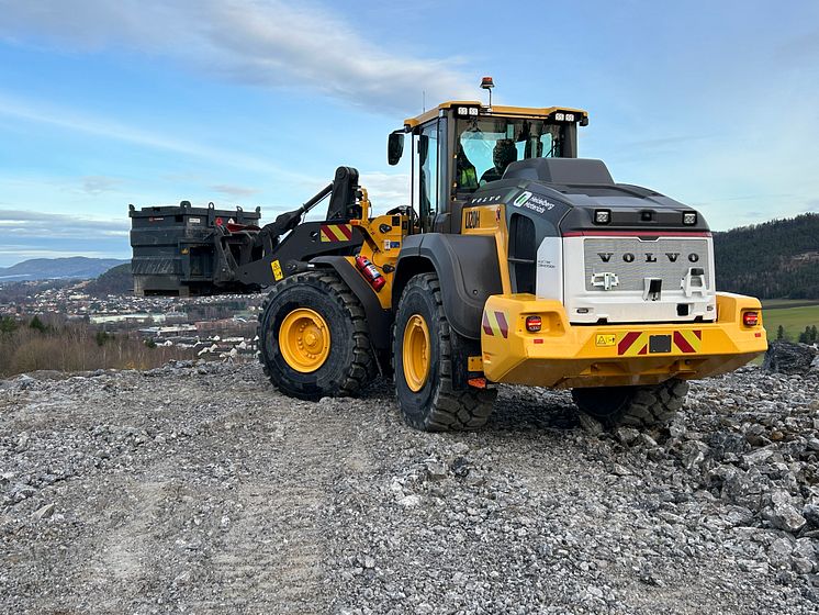 Volvo L120 Electric Conversion hos Heidelberg Materials