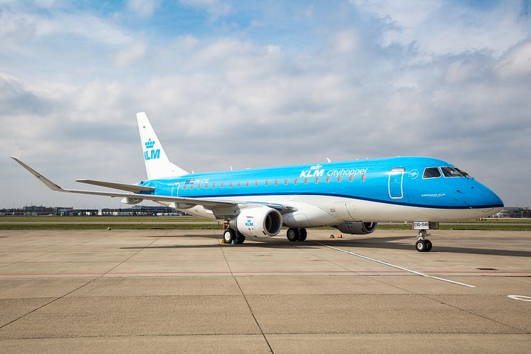 KLM är först ut bland de europeiska flygbolagen att  flyga med EMBRAER 175. 
