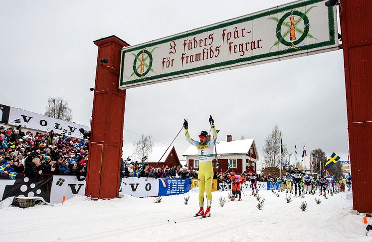 John Kristian Dahl, Norge, vann Vasaloppet 2016 på tiden 4.08.00