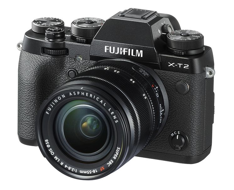 FUJIFILM X-T2 with XF18-55mm F2.8-4 front