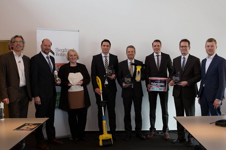 Gewinner des Wettbewerbs Baumarktprodukte des Jahres 2015/16 