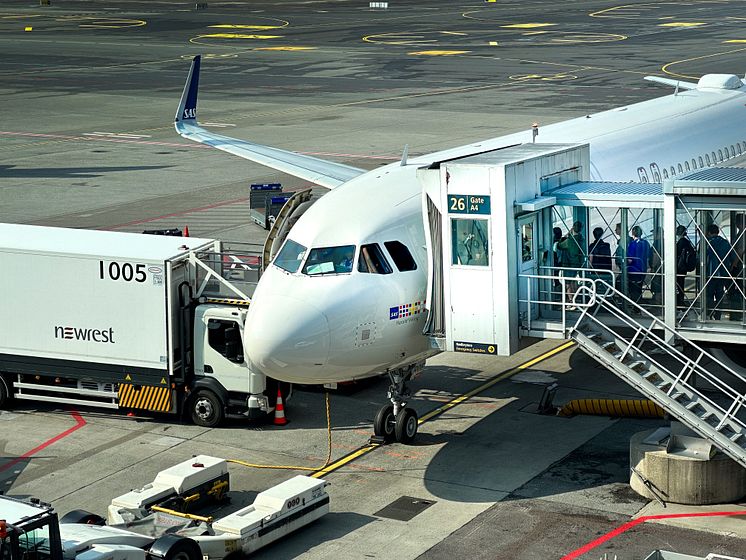 SAS A320 på Oslo lufthavn