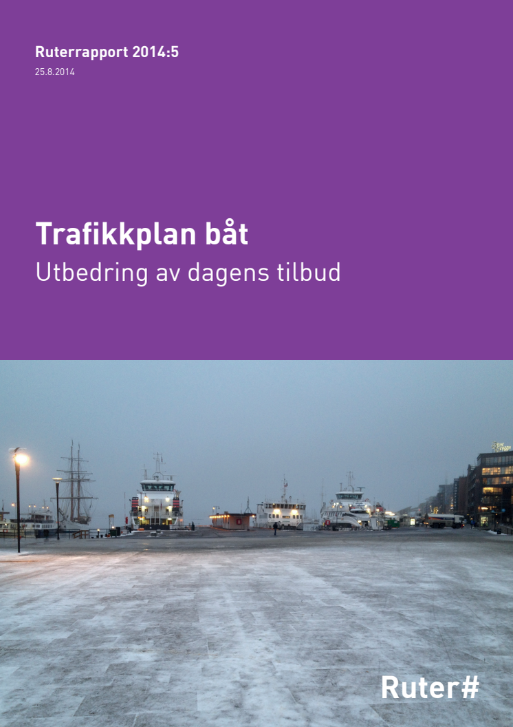 Trafikkplan båt