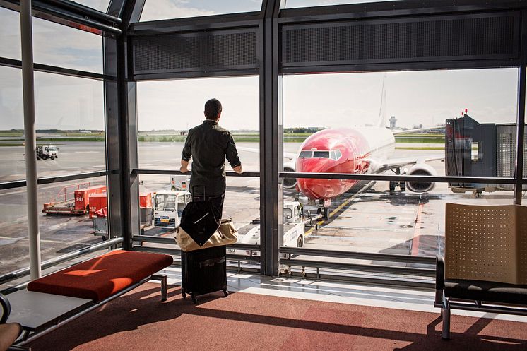 Norwegian passenger and aircraft