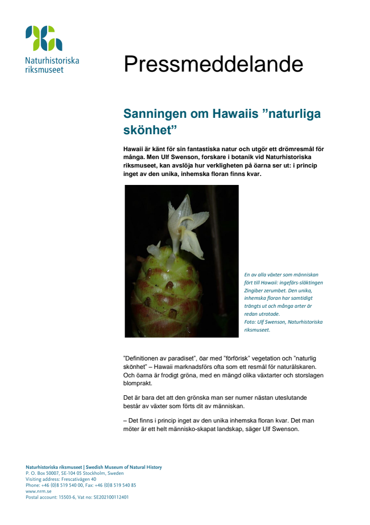 Sanningen om Hawaiis ”naturliga skönhet”