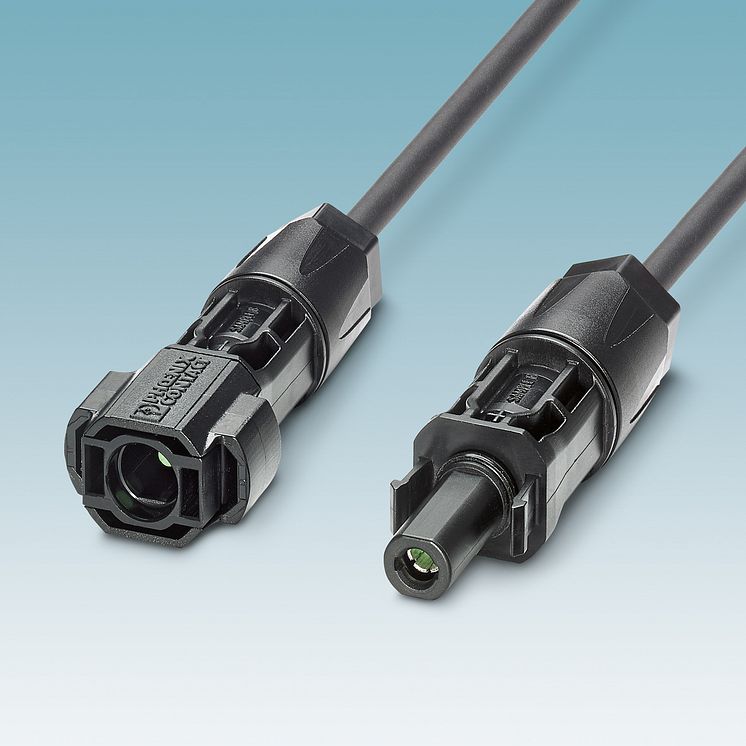 Photovoltaic connectors with crimp connection