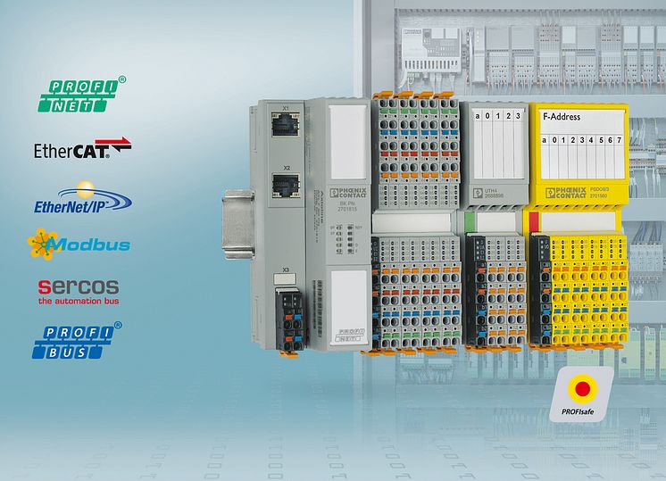 Profisafe-moduler fra I/O-systemet Axioline F fra Phoenix Contact 