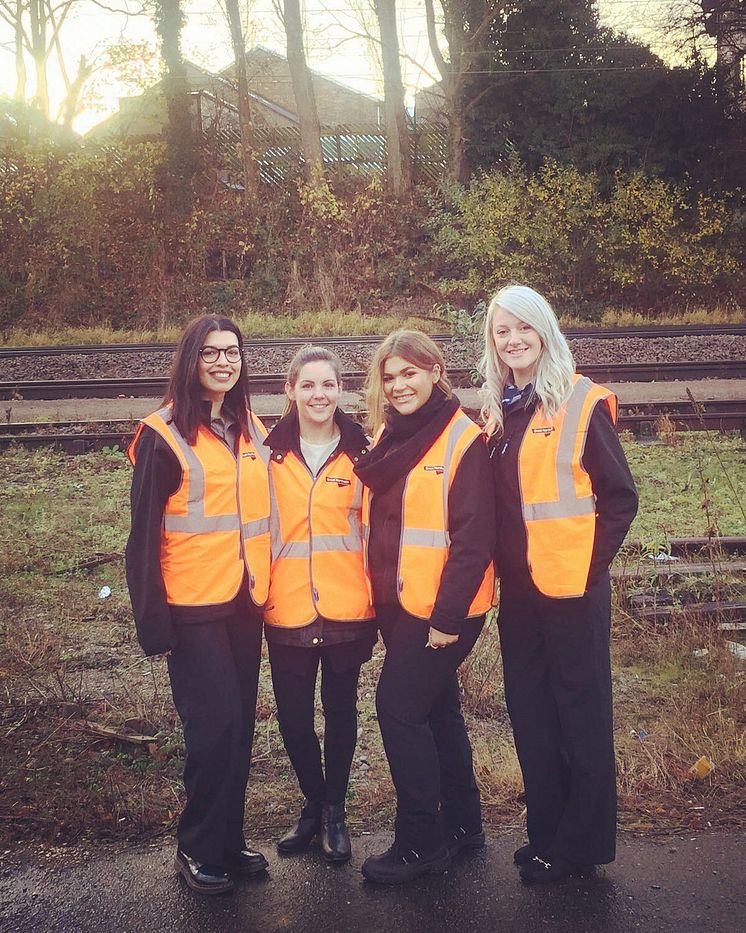 IWD Faye, Sophie, Holly, Kirsty day 1 of training