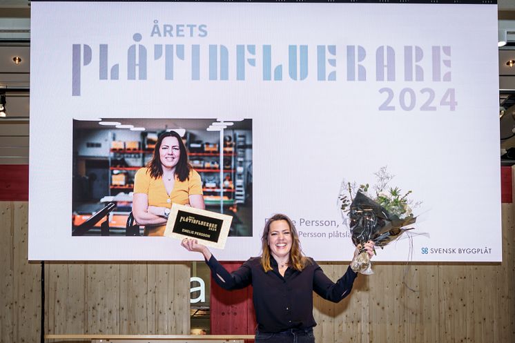 Emelie Persson är Årets Plåtinfluerare 2024.