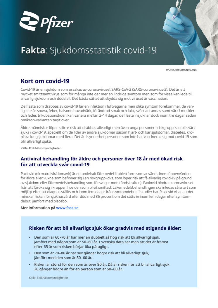 Faktablad om Covid-19