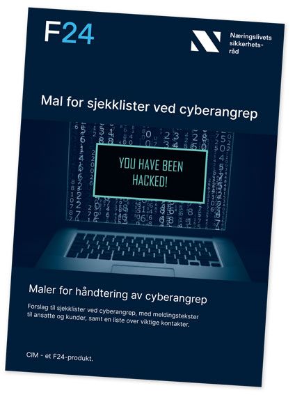 Cover - maler for håndtering av cyberangrep