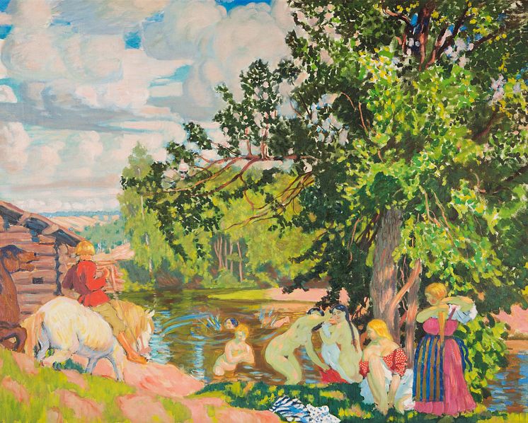 Boris Kustodiev, Badet, 1910