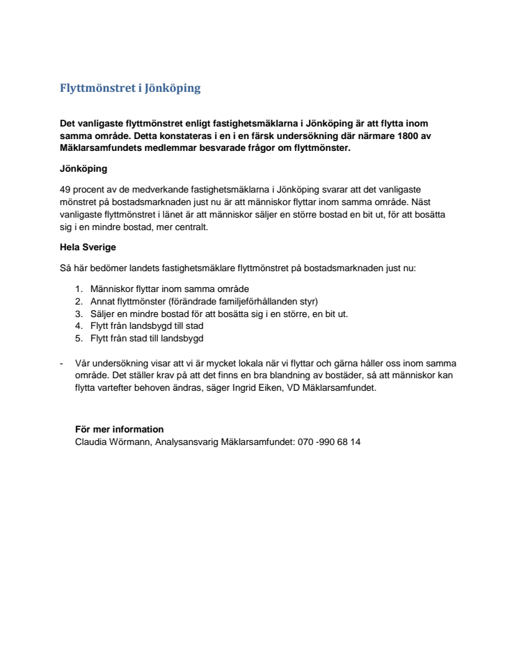 Flyttmönstret i Jönköping
